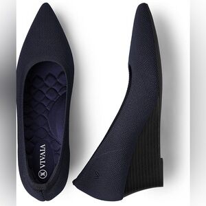VIVAIA Women's Classic Navy Wedges